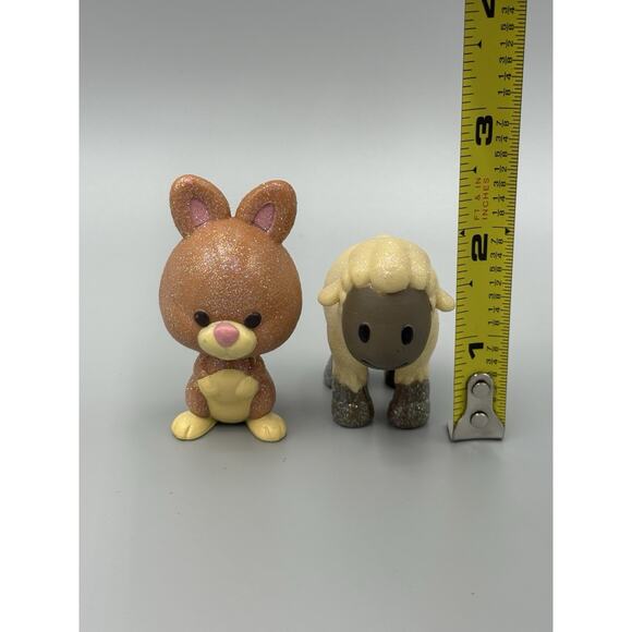 Disney Animators Figure Glitter W/ Elsa Anna Maximus Rabbit Lot Of 9 Figures - Picture 9 of 11